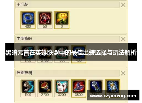 黑暗元首在英雄联盟中的最佳出装选择与玩法解析