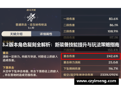 3.2版本角色复刻全解析：新装备技能提升与玩法策略指南